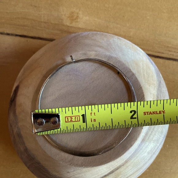 Hammered Hoop Earrings - Picture 3 of 6